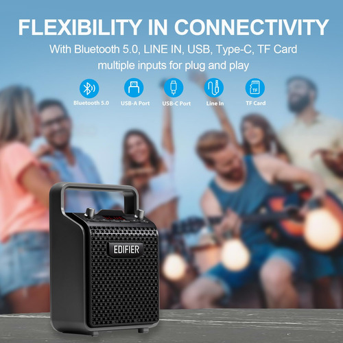 Altavoz Bluetooth Edifier Pp205 Portátil De 24 W Con 8 Horas