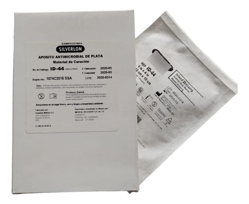 Silverlon Pad 10x10 Cm - Apósito Antimicrobial De Plata