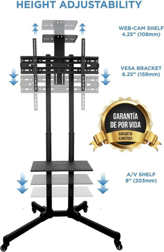 Imagen 4 de 10 de Soporte Para Tv Led 65 Ajustable Desde 32 A 70 Pulgadas