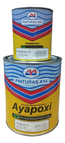 Pintura Epoxi Poliamida Brillante Negro Gal Ayapoxi 47 