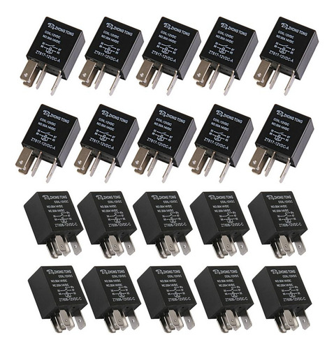 Relevador Cc 12v 20a / 30a Zt606- Para Auto Y Camión 20 Pzs.