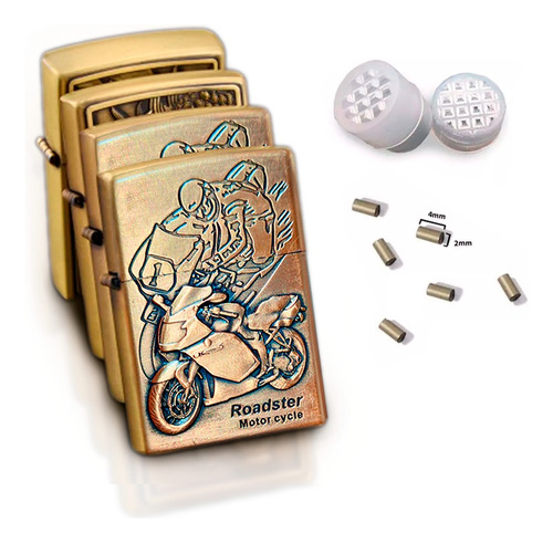 Encendedores Tipo Zippo + Piedras De Repuesto - Envio Gratis