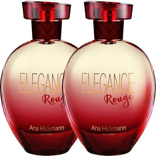 02 Perfumes Ana Hickmann Elegance Rouge 2x80ml Original