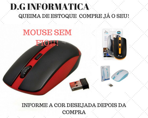 Mouse Sem Fio Preço Imperdivel! | Mercado Livre