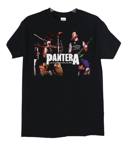 Polera Pantera Live At Dynamo Polera Negra Metal Abominatron