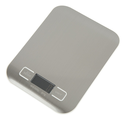 Báscula De Cocina Digital Alimentos Acero Inoxidable 5 Kg/1g