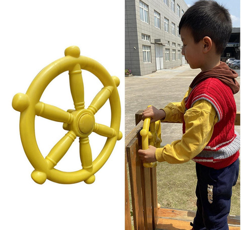 Accesorios Para Parques Infantiles, Rueda De Barco Pirata