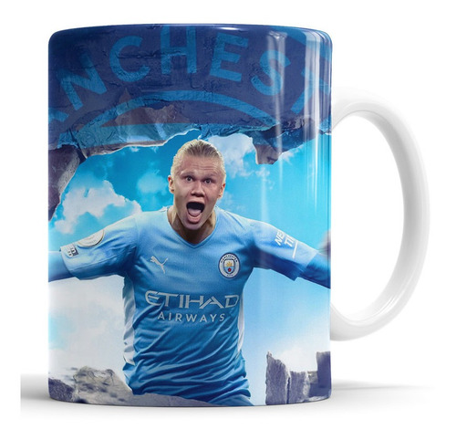 Taza Erling Haaland - Manchester City - Cerámica