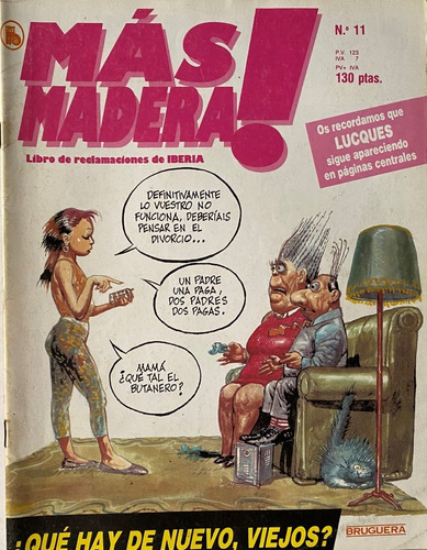 Más Madera! Nº 11 Humor Juvenil España, 1986, Ex03b4