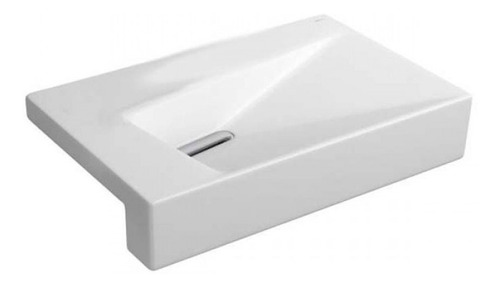 Imagen 1 de 3 de Bacha de baño semi encaje Deca L1092 blanco 375mm x 575mm 135mm de alto