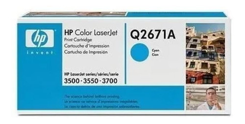 Toner Q2671a Cyan / 309a / Original / Laserjet 3500 / 3550