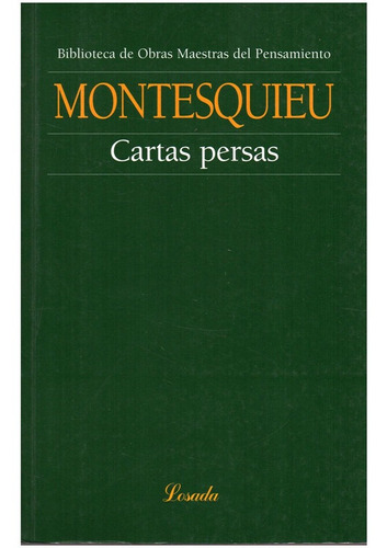 Cartas Persas  - Montesquieu - Losada