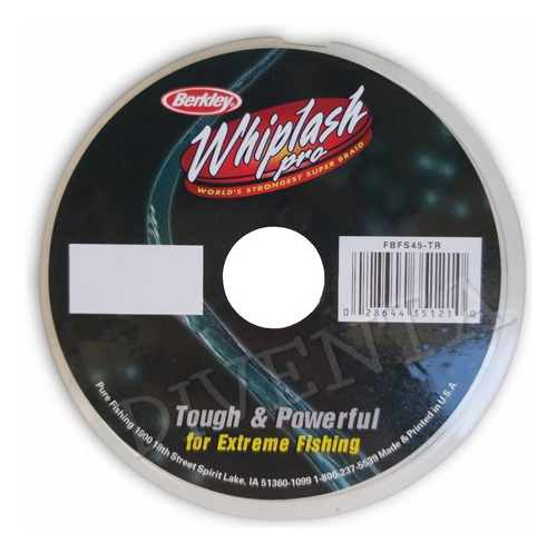 Multifilamento Berkley Whiplash 100mts Para Pejerrey