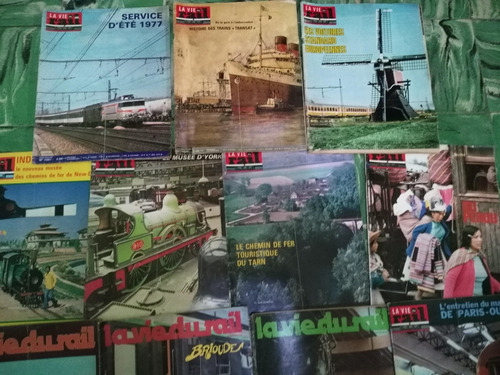 Lote 11 Revistas De Trenes * La Viu Du Rail Francia Años 70