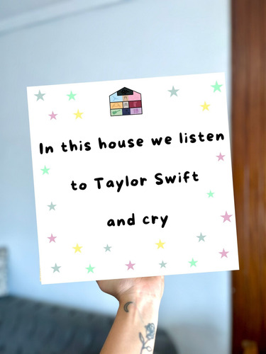 Taylor Swift Cuadro Varios Modelos Deco Regalo 30x30cm Modelo 6 Madera