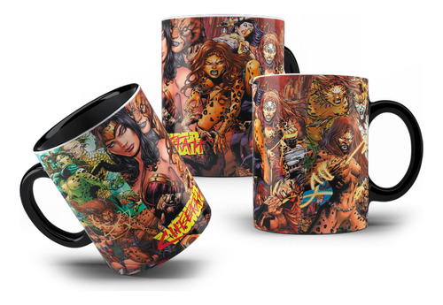 Caneca Porcelana Coleção Quadrinhos Mulher Maravilha Cheetah