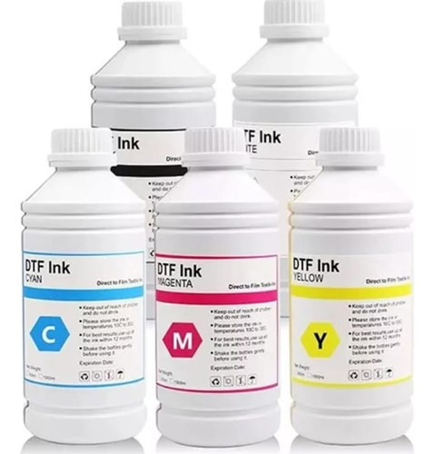 Kit 5 Tintas Dtf Para Textil P600 T5200