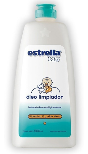 Oleo Estrella Baby Limpiador Bebe Vitamina E Y Aloe X500 Ml