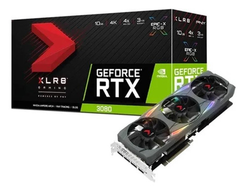 Placa De Video Geforce Rtx 3080 Pny Xlr8 Gaming 10gb (Usado)