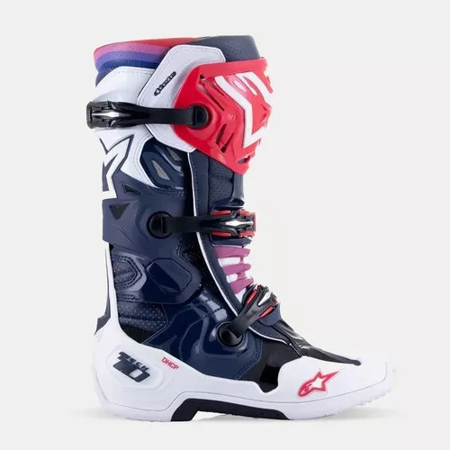 Bota Cross Alpinestars Tech 10 Supervented Azul Marinho Fxm