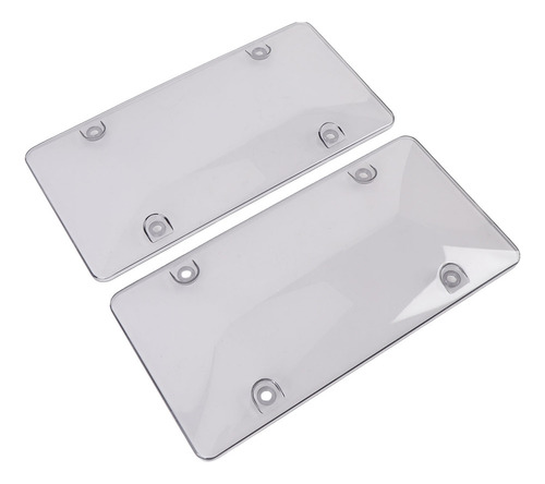 Capa Transparente Para Placa De Carro, Pacote Com 2
