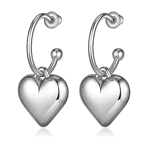 Ioxxl Pendientes De Aro Con Forma De Corazón Para Mujer, De 