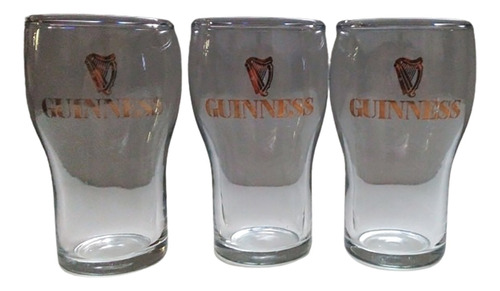 Vasos Cerveza Media Pinta Guinness Stout (import Uk) Pack X3