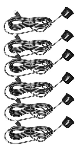 Kit X6 Sensores De Estacionamiento Negro Universal Buzzer