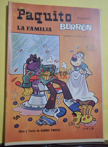 Comic No. 17151 De Paquito Presenta La Familia Burrón (1973)