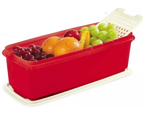 Tupperware Para Refrigerar Super Caixa 4,3 Litros - Vermelho