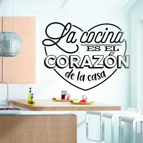 Vinilo decorativo La cocina es el corazón de la casa