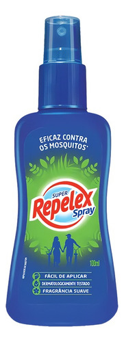 Repelente Em Spray Proteção Adulto E Infantil 100ml Repelex