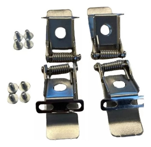 Kit 4 Clips Sujeción Embutir Panel Plafón Led 60x60 120x30 Demasled