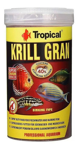 Ração Para Peixes Água Salgada/doce Tropical Krill Gran 54g