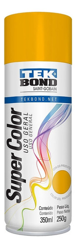 Spray de tinta laranja à prova de intempéries Tek Bond 350ml 250g