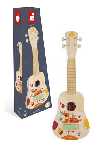 Janod - Ukelele De Madera Sunshine - Instrumento Musical Inf