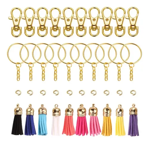Kit De 30 Accesorios De Metal Para Bolsos Y Manualidades - Anillos En D, Ganchos Giratorios Y Hebillas, Dorado Y Plateado