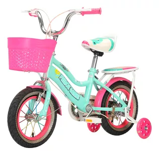 Bicicleta Entrenadora De Niños Aeiou Qk-08 Canastilla R16