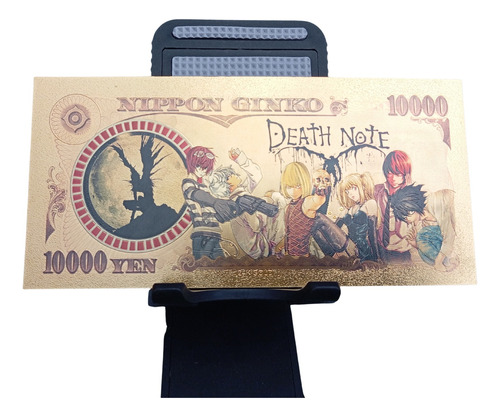 Billete Tarjeta Metalizada De Death Note De Colección