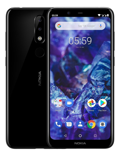 Nokia 5.1 Plus Dual SIM 32 GB negro brillante 3 GB RAM