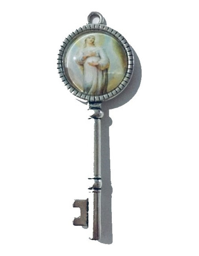 5 Dije Virgen Dulce Espera Bebe (kr85) Forma De Llave