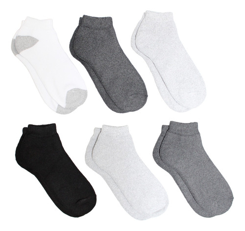 Calceta Tin Deportivo Algodón Para Caballero 6 Pares