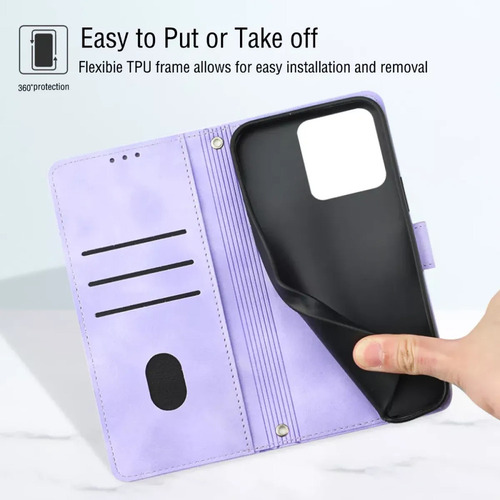 ( Funda Tipo Cartera Con Tapa En Relieve Para Xiaomi Redmi 10c