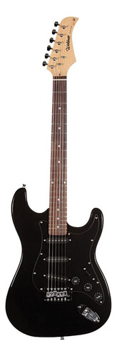 Guitarra elétrica Waldman Street ST-111 de  madeira maciça all black com diapasão de pau-rosa
