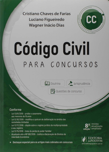 Codigo Civil Para Concursos 8ª Edição (2019)