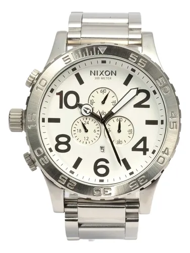 Reloj Nixon Hombre 51 30 Plateado Big Daddy Acero Sumergible