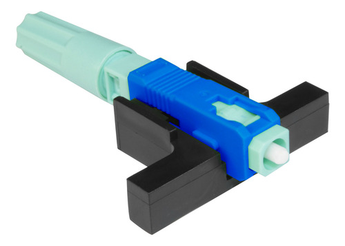 50m Cabo Óptico 1 Via Completo Sc Upc Com Conversores Rj45