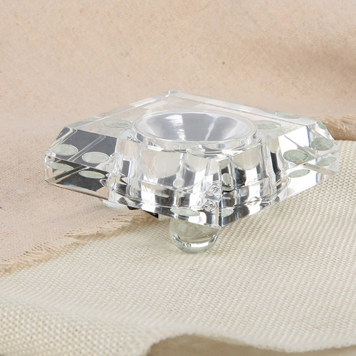 Soporte De Pantalla Led De Cristal 3d En Miniatura Con Base