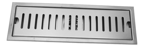 Desagüe Rectangular De Acero Inoxidable Para Piso De Baño De