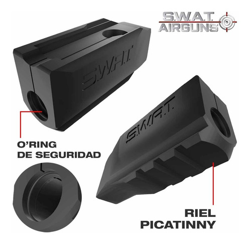 Imagen 5 de 10 de Cargador Rápido Pistola Umarex Hdp 50 Swat Airguns